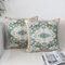 OYIMUA Kissenbezug Boho 40x40 2er Set Kissenbezüge Grün Weich Samtkissen Deko Couchkissen Kissenhülle Quadratisch Sofakissen Vintage Abstrakte Kissen Aesthetic Deko Wohnzimmer Modern Dekokissen