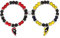 HSAJS 2 Pezzi di Braccialetti per Coppia Marvel Deadpool Wolverine Best Friends Heart Bracciali Regalo di Compleanno Anniversario
