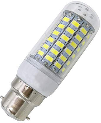 Aoxdi 1 Stück B22d LED Leuchtmittel 10W, Kaltweiß, 69 SMD 5730 Glühbirnen B22d Birne, B22 Bajonett Kappe LED Leuchtmittel, AC220-240V