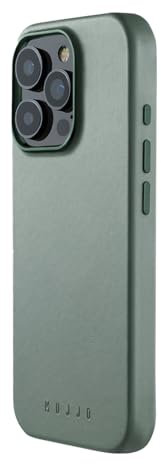 Mujjo Leather Case iPhone 16 Pro Smoke Green