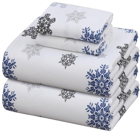 ZOYER Flanell-Bettlaken, California-King-Size-Bett, 100% Baumwolle, doppelt gebürstet, Kali-King-Size-Bett, Tiefe Taschen, 35,6 cm, für alle Jahreszeiten, atmungsaktiv und extra weich, warm und