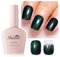 Imtiti Smalto per unghie in gel glitterato, smalto per unghie verde notte scura, smalto per unghie verde, smalto per unghie UV LED, smalto per manicure fai da te a casa per le donne (10 ML)