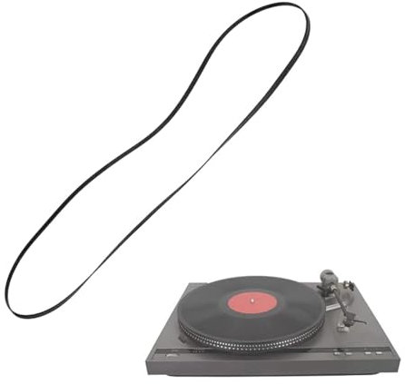 BQRKOTM 1 Pieza Correa para Tocadiscos, 300mm Correa de Repuesto de Goma para Tocadiscos, Cinturón de Disco de Goma, Cinturón de Repuesto de Fonógrafo
