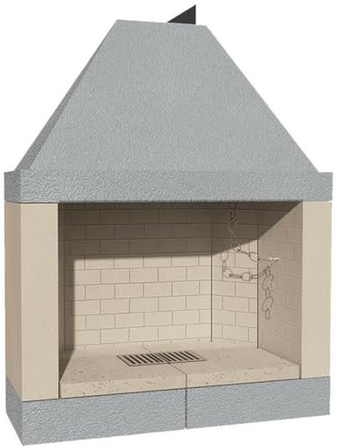 Marsicamin Camino Legna Prefabbricato Refrattario Focolare Aperto M120 REF Ambiente Design Interni Arredo Riscaldamento