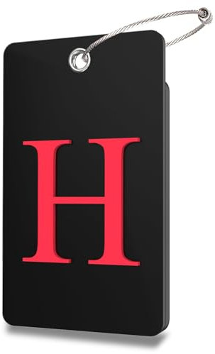 Lammcou Kofferanhänger Flugreise, Personalisiert Rubber Gepäckanhänger mit Adressschild Edelstahlkabel, Gepäck Handtasche Tag Koffer Tasche Etiketten Name Schilder (Schwarz, H)