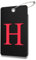 Lammcou Kofferanhänger Flugreise, Personalisiert Rubber Gepäckanhänger mit Adressschild Edelstahlkabel, Gepäck Handtasche Tag Koffer Tasche Etiketten Name Schilder (Schwarz, H)