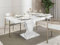 Bestmobilier - Table À Manger Xandriel Rectangulaire en Bois Blanc Laqué -