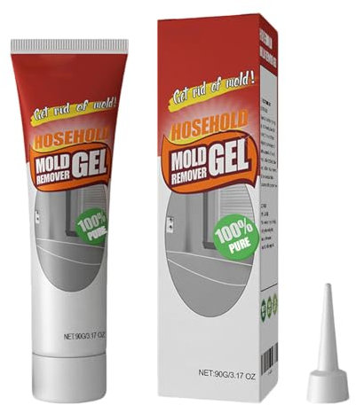 Jenshhch Schimmelentferner Gel 90g Mit Zitronenextrakt Gegen Schimmel in Bad Küche Fliesenfugen Wandreinigung Oberflächenschonend