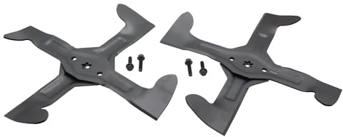 SECURA Jeu de lames (croix-combi) compatible avec BestGreen BM115B92RB 96061010400 (2009-08) Tracteur de pelouse