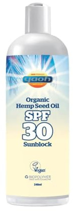 Yaoh Organic Hemp Suncream Factor 30 240ml