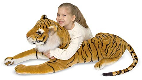 Melissa & Doug Tiger – Plüsch | Kuscheltier | Tier | Alle Altersgruppen | Geschenk für Jungen oder Mädchen
