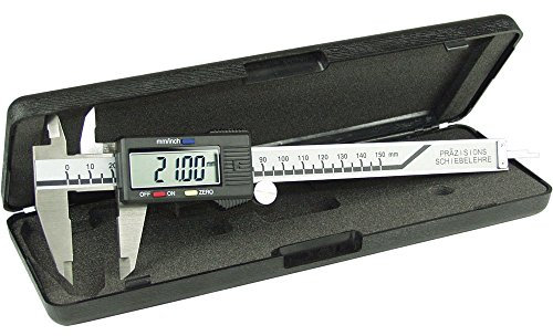 Goldtool 43002 Schieblehre, digital mit LCD-Display, 150mm schwarz