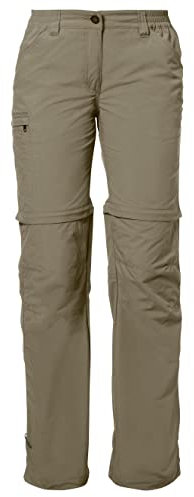 VAUDE Damen Hose Women's Farley ZO Pants IV, muddy, 38, 038734740380