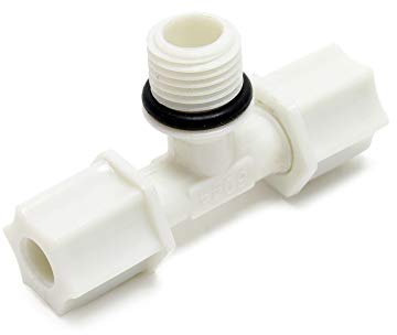 Naturewater Jaco T Fitting V2 für Schlauch mit 2x 6,35 mm Anschluss (1/4), 12,7 mm Außengewinde (1/2), für Trinkwasser Ultrafiltration Mikrofilter Umkehrosmose