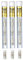 Pentel Gommes de Rechange pour Graphgear 1000 Graphgear 500 Sharplet pg500 pg300 P200 (Lot de 3 tubes – 12 recharges pour Effaceur)