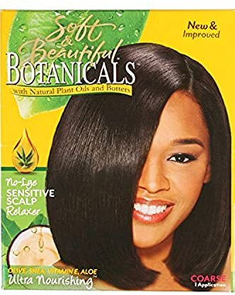 Soft & Beautiful Botanicals No-Lye Sensitive Scalp Relaxer Coarse 1 application
