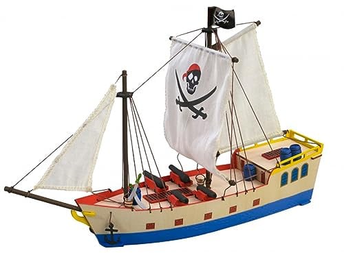 Artesanía Latina - Maquette de Bateau en Bois - Bateau Pirate pour Enfants +8 - Modèle 30509N - Modèles Réduits à Assembler