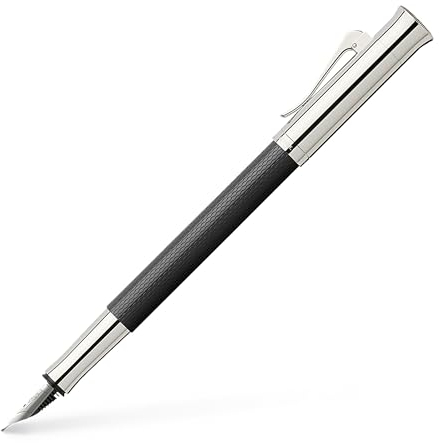 Graf von Faber-Castell 146542 - Füllfederhalter Guilloche, Schwarz, Federbreite EF, 1 Stück