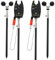 NGT Karpfenangeln 4 x schwarz 30-50cm Banksticks + 2 x Biss Alarm & Rutenauflage Gerät