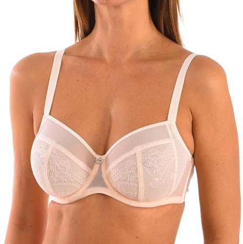 Selene Reggiseno da Donna con Ferretto, Tulle e Pizzo, Modello Rafaela. Sostegno deciso, Eleganza e Comfort.