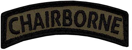 Café Viereck ® Bundeswehr Chairborne Fun Patch Gestickt mit Klett – 7 cm x 1,8 cm