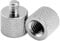 JOMLEY 3/8 to 1/4 adapter, 1/4-20 Male to 3/8-16 Female Thread Adapter for Camera Monitor, Mic Stand,Tripod - 2 Pack
