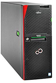 Fujitsu PRIMERGY TX2550 M5 Tower-Server 4U 2-Wege 1x Xeon Silver 4210/2.2GHz 16GB SAS Hotswap 2.5 Keine Festplatte SuperMulti DVD GigE Kein SE inkl. Monitor