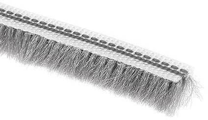 sourcing map Brush Weather Stripping, Card-Slot Seal Strip Pile Weatherstrip Sweep Elastic Brush for Door Window, 10M/32.8Ft Length, 5x6mm/WxH