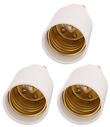 Presa luminosa GU10 a E27, convertitore adattatore base lampadina, 3 pezzi