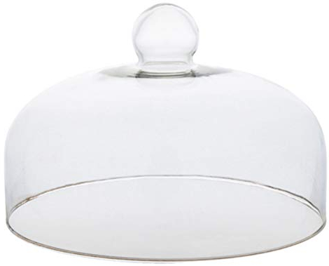 - Alzata per torte in, con decorazione a forma di cloche, per dessert, per servire torte, 16 x 16 x 12 cm