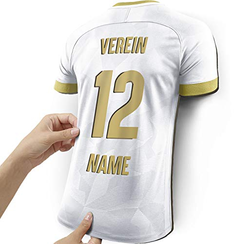 Elbeffekt Trikotlampe für Madrid Fans aus Holz - personalisierbares Geschenk - schenke Dein individuellen Madrid Fanartikel aus Echtholz