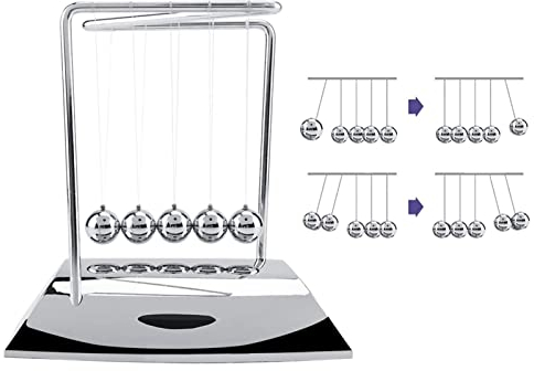 High-grade Metal Newton's Cradle Balance Steel Balls Physics Science Pendulum Ornaments Toy Desk Men and Women