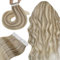 Hetto Tape Extensions Echthaar Blond Tape in Extensions Echthaar Highlights Mittel Blond to Goldene Seidig Gerade Invisible Tape Klebe Remy Haarverlangerung 20pcs 30g 30 cm #17/23