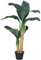 mucplants Künstlicher Bananenbaum Grün im Topf H:120cm Kunstpflanze/-Baum Bananenpflanze Bananenstaude