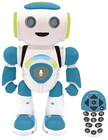 Lexibook Powerman Jr. interaktywna inteligentna zabawka Robot, który czyta w myślach zabawka dla dzieci tańcząca muzyka Zwierzęta, ROB20PL