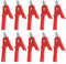10Pcs Pinze a Coccodrillo Elettriche Test Morsetto a Coccodrillo Clip 4mm Presa Connettori a Banana per Tester di Tensione(rosso)