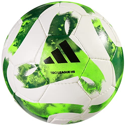 adidas Unisex-Adult Tiro Match Soccer Ball, White/Team Green/Team Solar Green/Black, 5