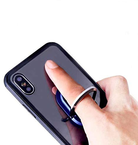 K-S-Trade Qualitativ & Innovativ 3in1 Smartphone-Ring Handy-Ring Für UMIDIGI Bison GT2 Pro Fingerhalterung Handyring Tischständer