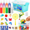 Pipihome Aqua Gelz Set, Magischer Wasserelfe Kreativ Kit für Kinder DIY 3D Aqua Fairy Magic Water Elf Wassergel Spielzeug mit 9 Flaschen Farbgel, Lernspielzeug Weihnachtsgeschenke für Mädchen Jungen