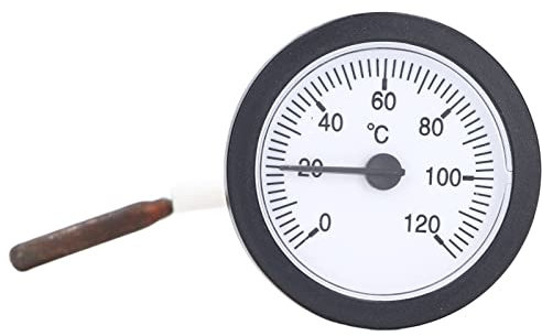 Termómetro de dial de 0-120 °C termómetro líquido rango medición Sensor cobre escala de temperatura de 52mm para Sauna jarabe temperatura del agua ollas sartenes