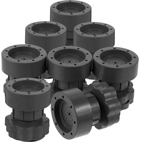 SOLUSTRE 8stücke -matten Für Waschmaschine Und Kühlschrank Erhöhungspads Möbelzubehör Kühlschrank-fußmatten Waschmaschinen-fußmatten