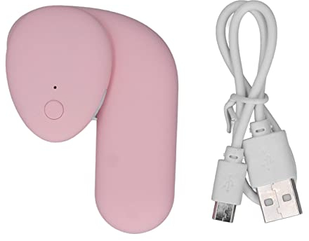 CDQL Elektrisch Beheizter Ohrenwärmer, Dreistufige Temperaturregelung, Verstellbarer Winkel, Beheizte USB-Ohrenschützer für Arbeiten Im Freien(Rosa)