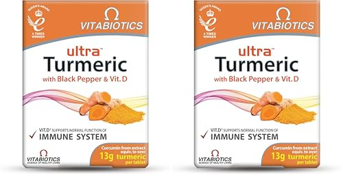 Vitabiotics Ultra Turmeric and Black Pepper Capsules (Pack of 2)