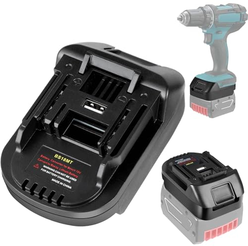 Adaptador de batería Bosch a Makita, para Bosch 18 V GBA batería de litio convertidor a batería de litio Makita de 18 V, convertidor BS18MT, uso con herramientas eléctricas Makita