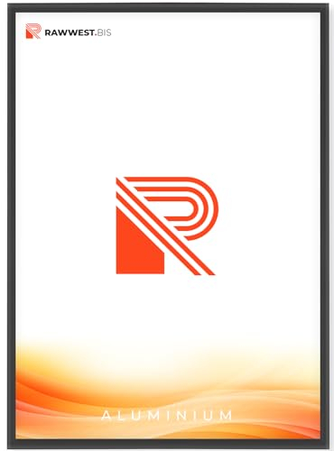 RAWWEST.BIS Alu Bilderrahmen 70x100cm Plakatrahmen, Alurahmen mit Plexi-Antireflex Rahmen aus Aluminium für Bilder Poster Fotos und für Puzzle, Posterrahmen - Fotorahmen, Anthrazit