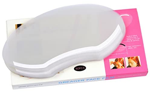 YTBYT 50 Pcs Disposable Shower Face Shields Visors Plastic Eye Protector Transparent Face Shield for Permanent Makeup Cataract Surgery Eyebrow Microblading Eyelash Extensions Salon Supplies