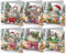 CXINLky 5D DIY Diamond Painting Karten, 2024 Neuheiten Diamond Painting Karten, 6 Stuck Diamond Painting Karten Geburtstag, Geschenkkarte Feiertags für Familie-27-Weihnachts-Cupcakes