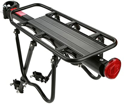 Verstellbarer Mountainbike Gepäckträger aus Aluminium – Universeller Fahrradgepäckträger für 24-29 Zoll Räder, , & Citybike
