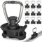 Forhandy 10 Stück Airlineschiene Zubehör Kunststoff Airlineschiene Fitting, Airline Fitting für Sicheres Verzurren, Laden 800 kg/daN