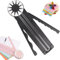 12 in 1 Papierschneider, 2024 Upgraded Paper Craft Kantenschneider, Papier Kantenschneider mit Messungen für DIY Scrapbooking, Fotokarte, Geschenkverpackung (Schwarz)